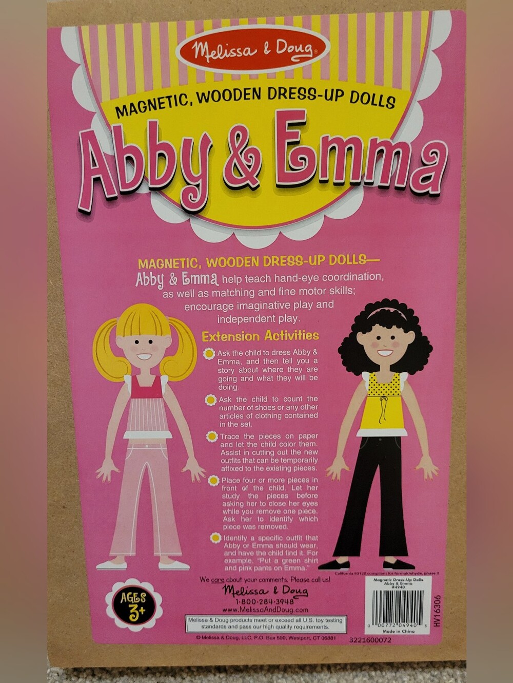 Melissa & Doug Magnetic Wooden Dress-Up Dolls